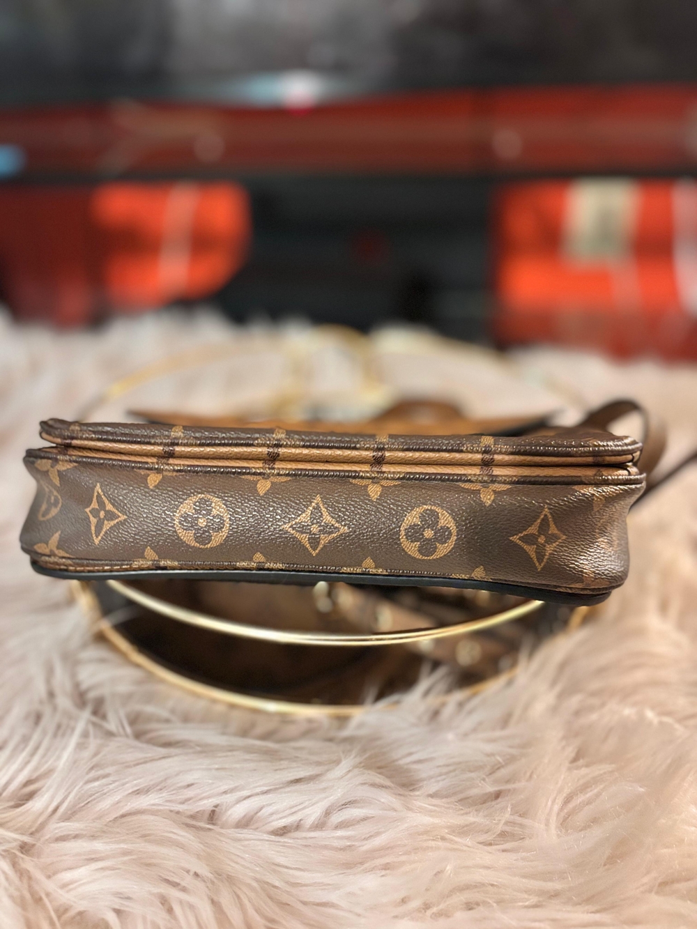 Louis Vuitton Monogram Two-Tone Crossbody Bag - Brown/Tan MM - Picture 3 of 4